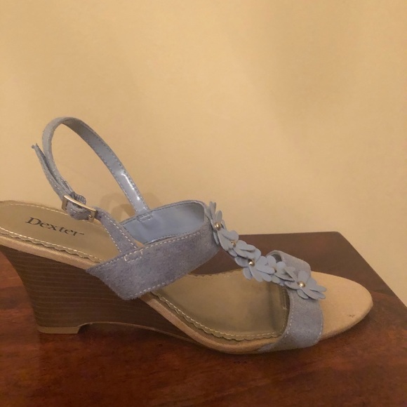 Light blue floral wedges - Picture 10 of 15